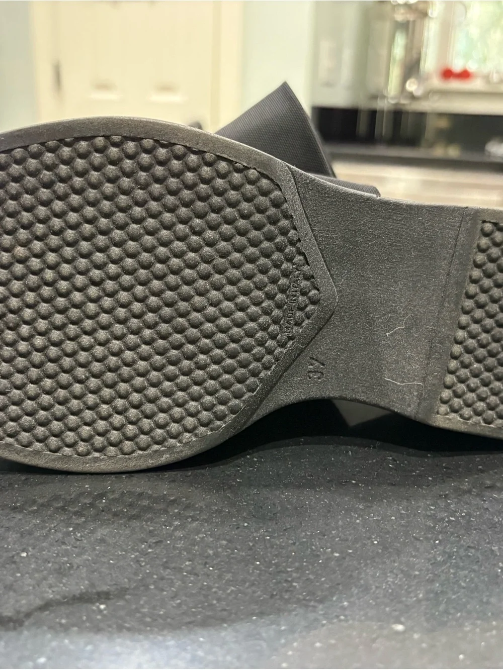 Steve Madden Black Platform Slide Sandals